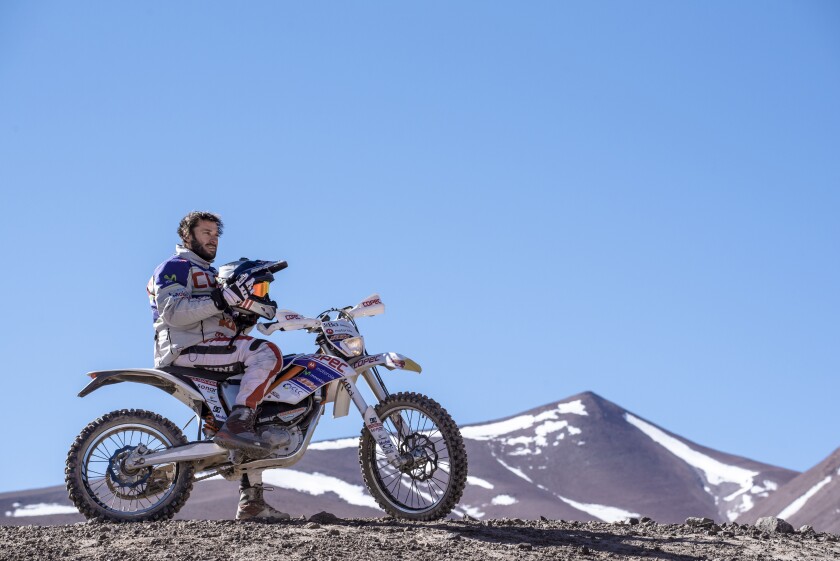 The 6,080 m (19,947 ft) altitude that Lopez reached with the KTM Freeride E-XC constitutes a Guinness World Record for an electric motorcycle