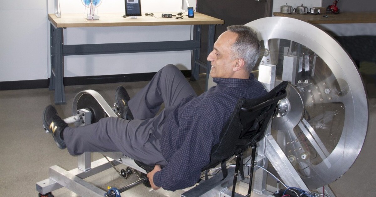 Free Electric bike generates electricity with pedal power