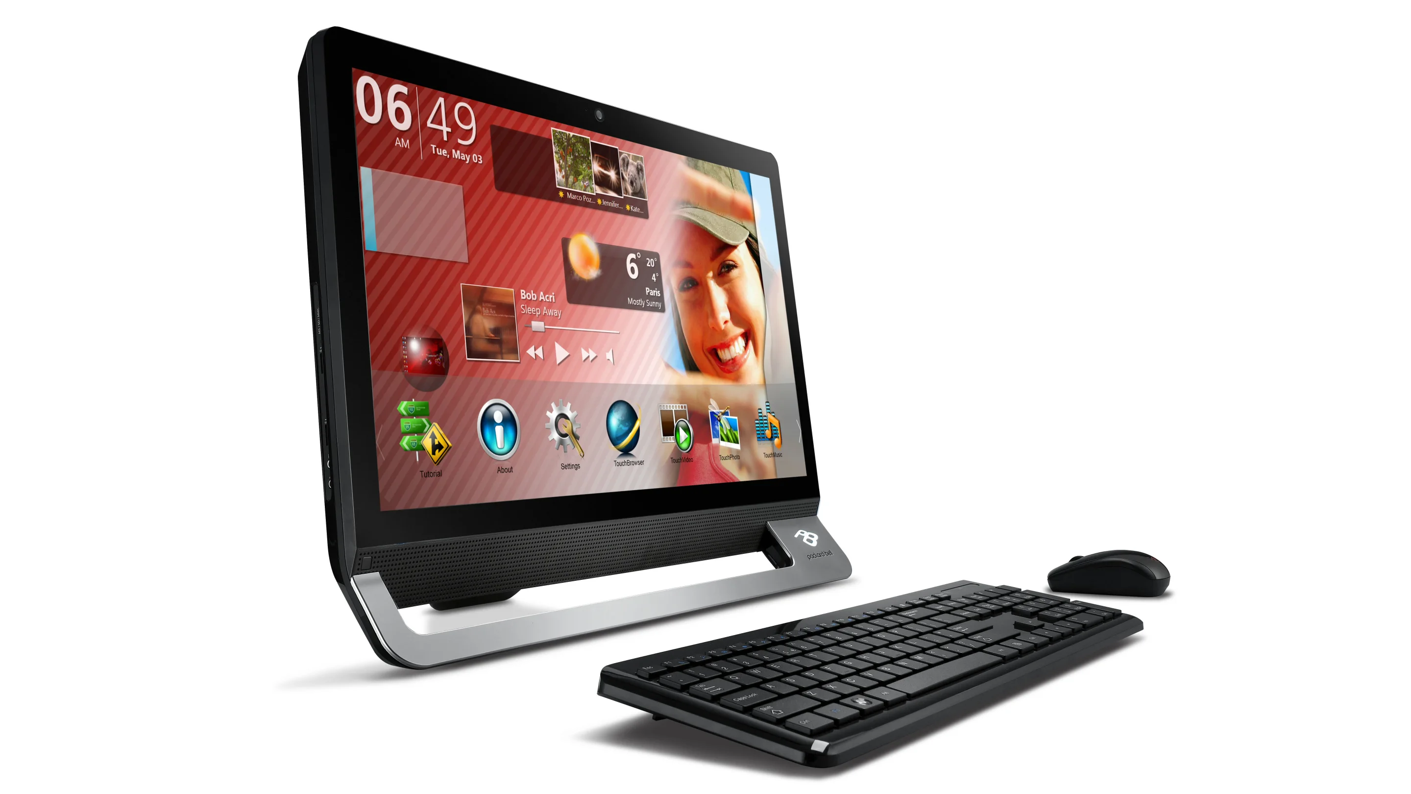 Packard Bell has revamped two of its PB oneTwo all-in-one desktop PCs - now 65 percent slimmer than previous models.