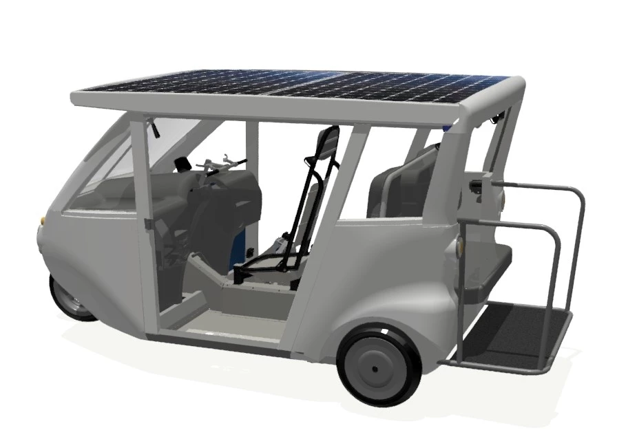 The Sunnyclist can be accessorized to enhance its ability with an extra two-passenger seat, extra cargo space and lots more