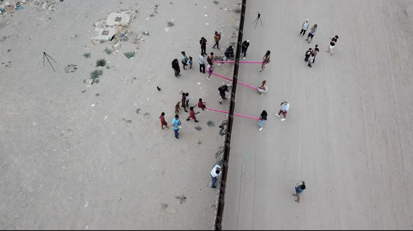 Tetter-Totter Wall was installed on the El Paso/Juarez border between the US and Mexico