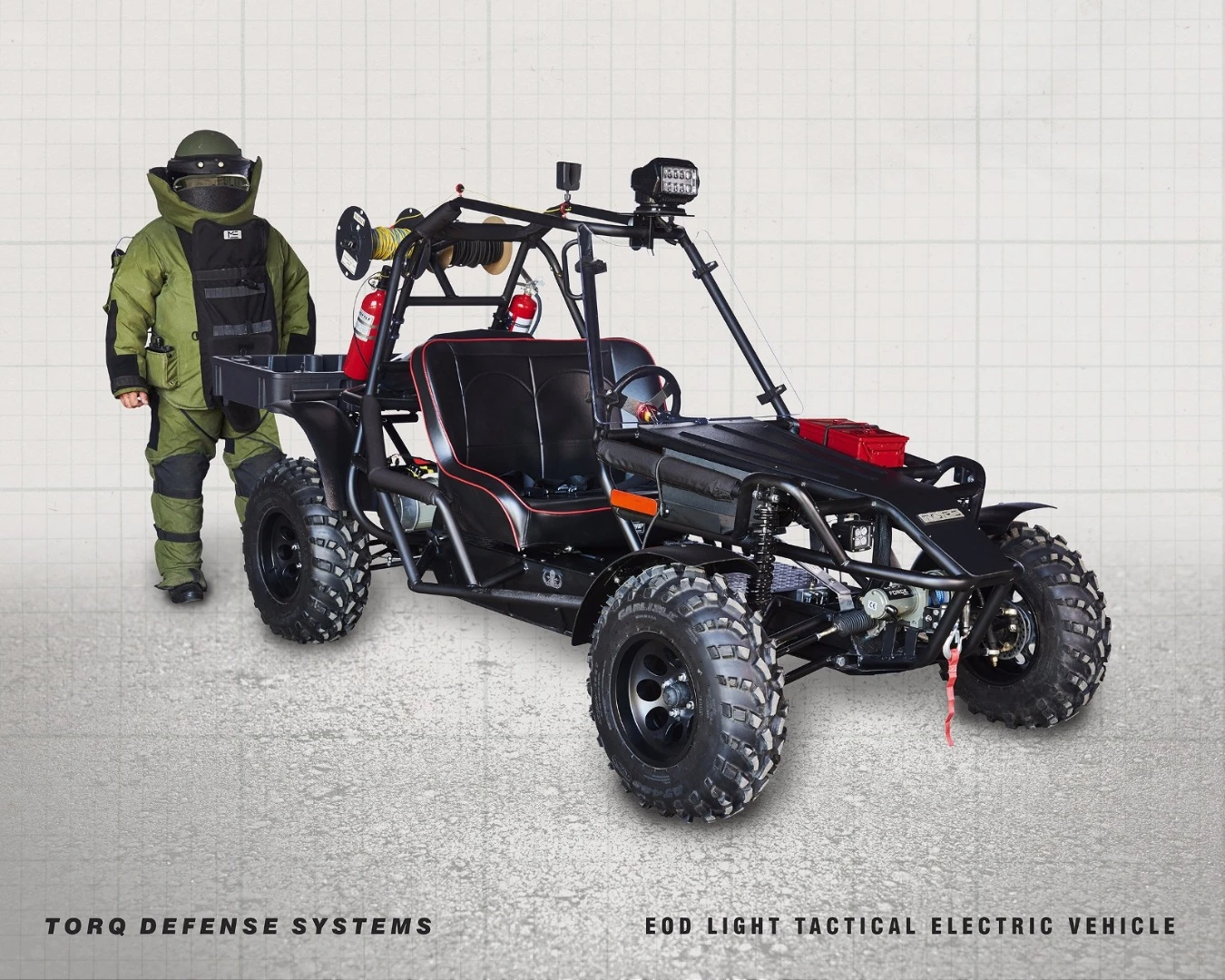Torq has designed the LTEV to accommodate fully kitted out bomb disposal experts