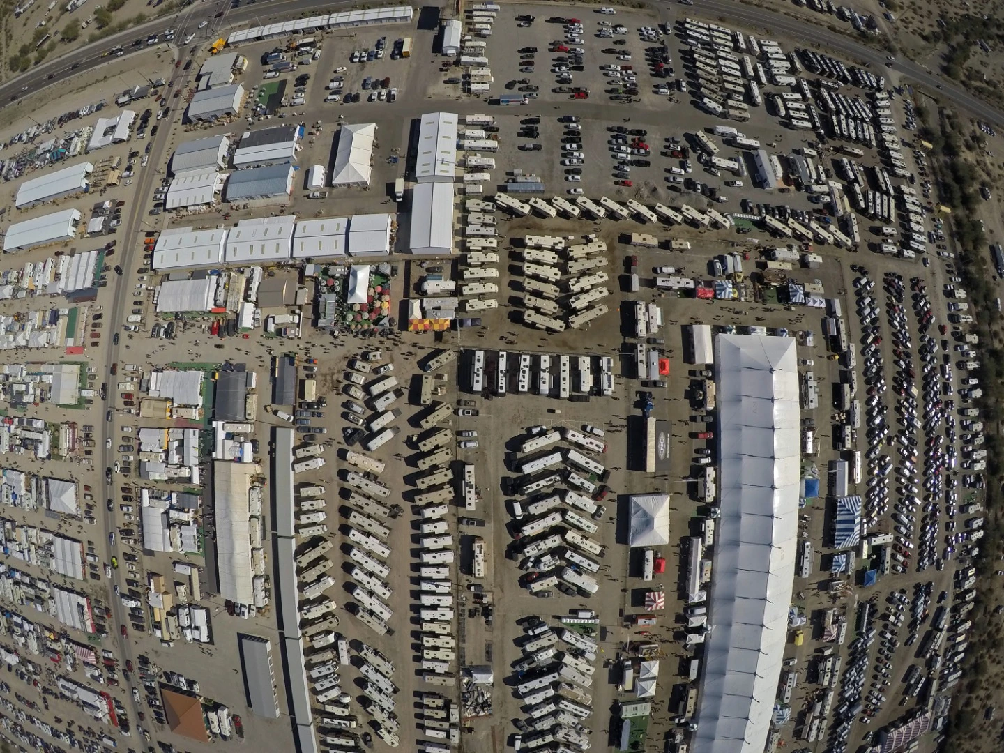 Quartzite is a massive gathering of RVs, travel trailers, snowbirds, overlanders, and off-road enthusiasts - between 750,000 and 1 million of them!