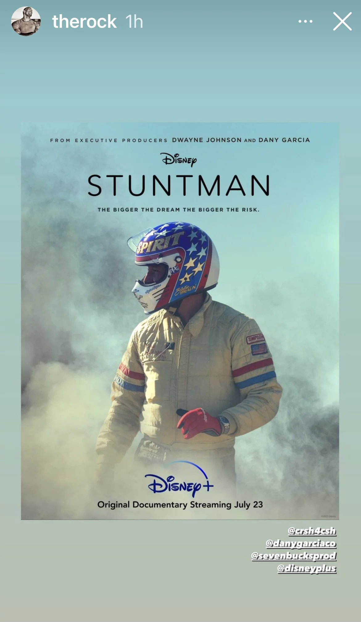 Dwayne "The Rock" Johnson was a keen supporter of the attempt from early on