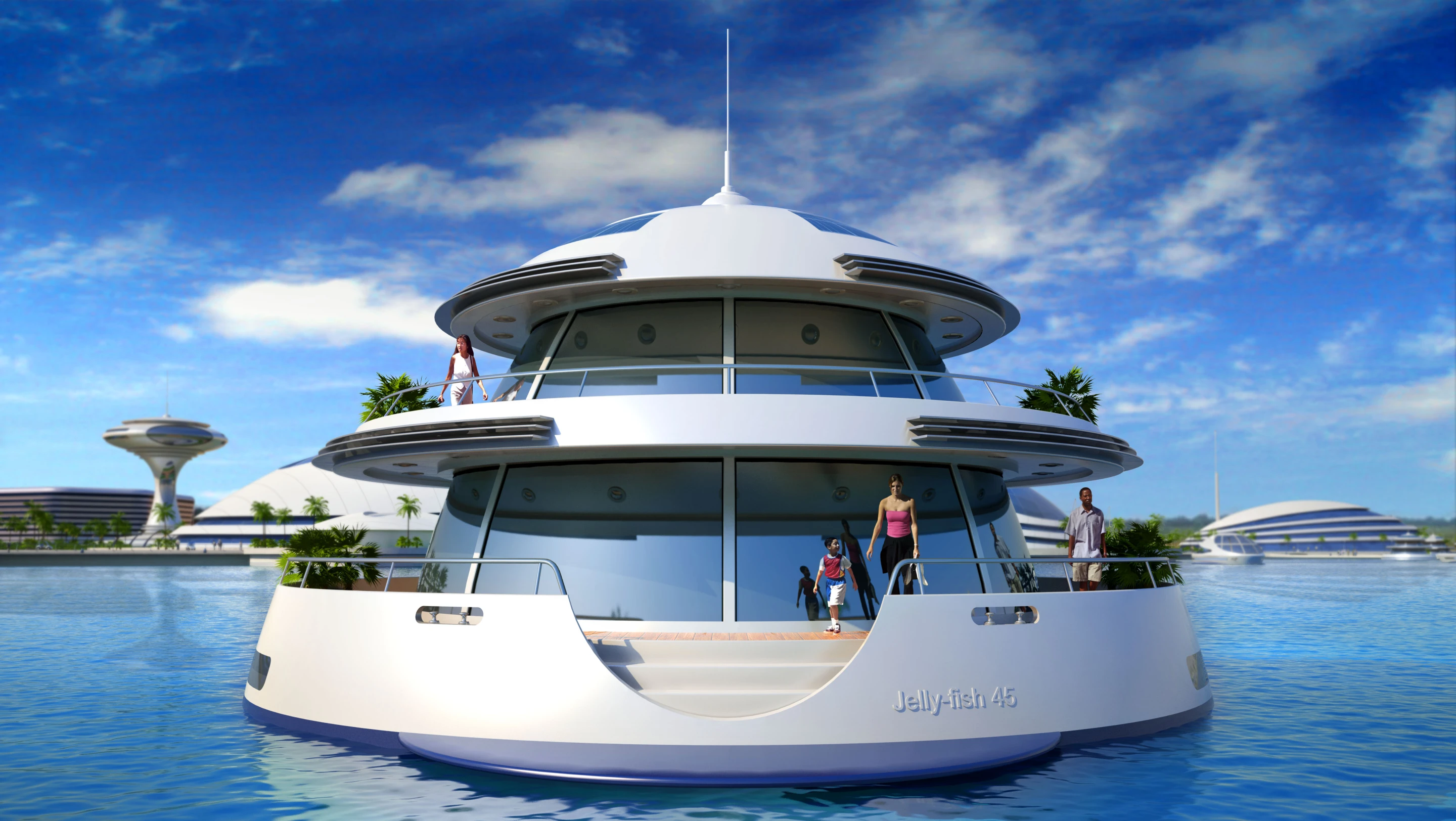 "Jelly Fish" anchored suite (Image by Giancarlo Zema Design Group)