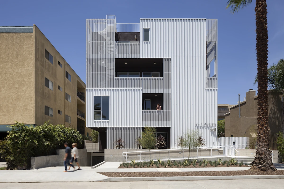 Cloverdale749 in Los Angeles was designed by Lorcan O'Herlihy Architects and comprises a number of attractive apartments in what was deemed a challenging plot