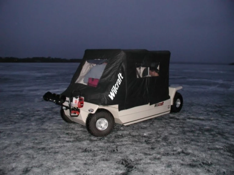 The Wilcraft amphibious ice-fishing vehicle