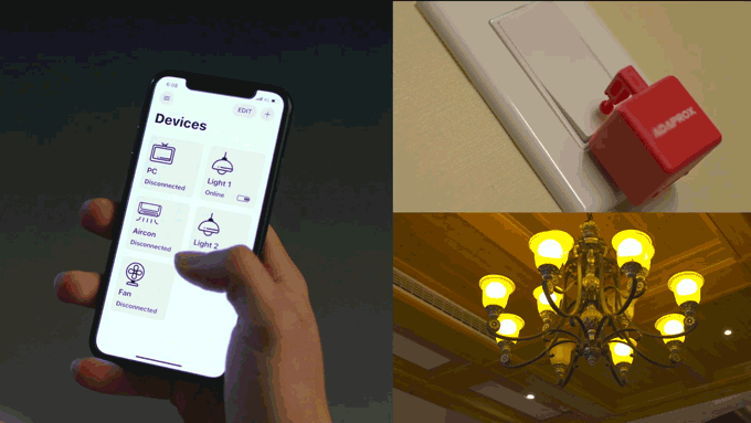 The Adaprox app lets users activate Fingerbot from their mobile devices