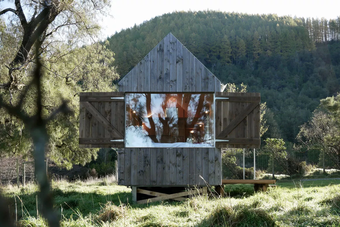The main sleeping space is complimented with an adjacent panoramic window