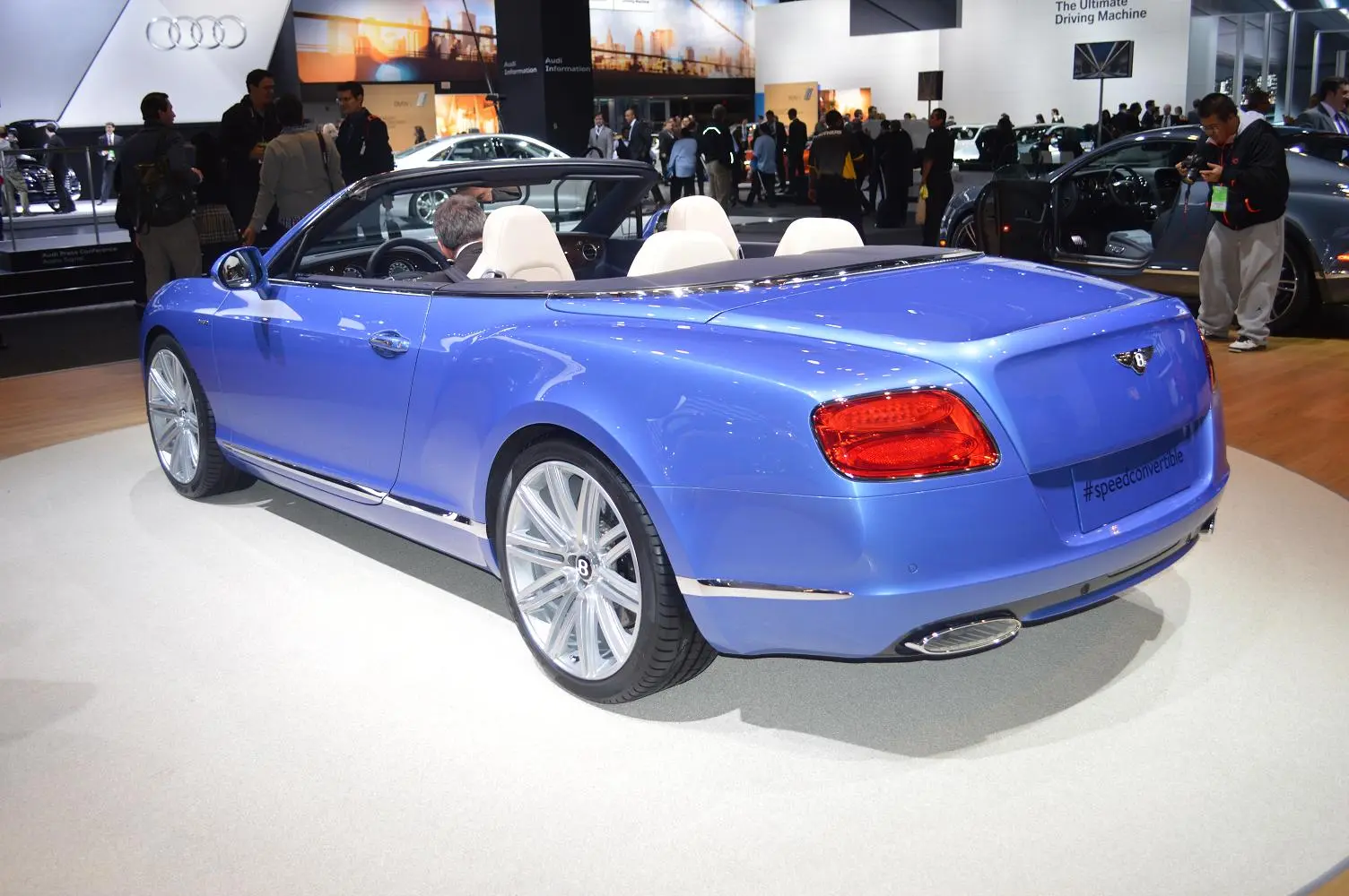 The world premiere of the Bentley Continental GT Speed Convertible