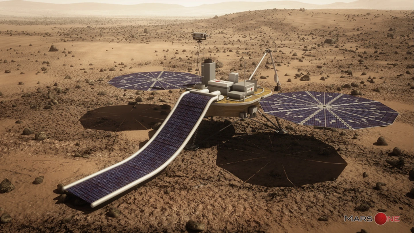 Unmanned pathfinder probe designed to precede the Mars One colonists (Image: Mars One)