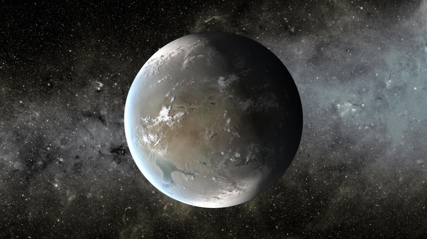 An artist's rendition of Kepler-62f