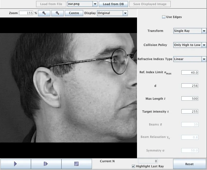 Southampton's image ray transform is able to locate and extract ears in images of peoples' heads