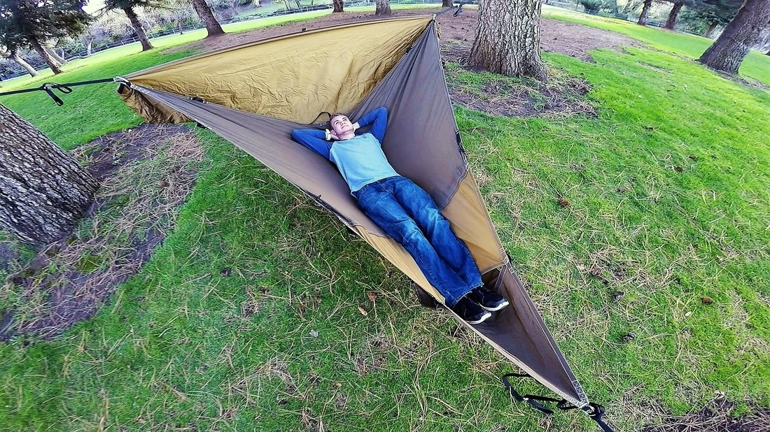 The Treble Hammock 2.0 ready for sleep