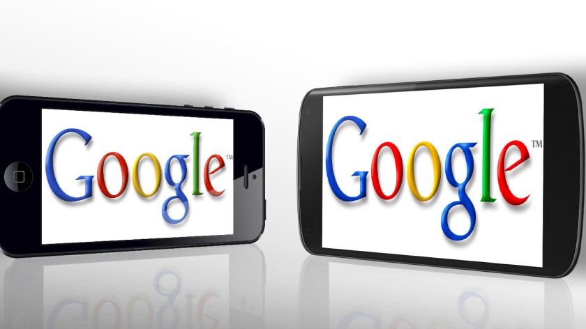 Google appears to be developing software just as aggressively for iOS and Android