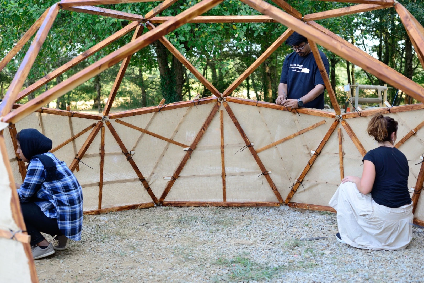 Stephanie Chaltiel has spent years researching how certain parts of certain building methods could be automated to open up new possibilities, in particular through the use of drones