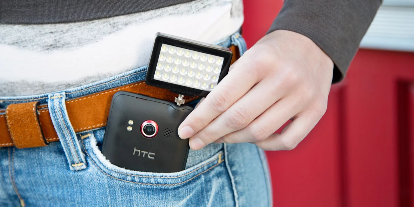 Photojojo's pocketable battery-powered Pocket Spotlight has an array of 32 LED bulbs