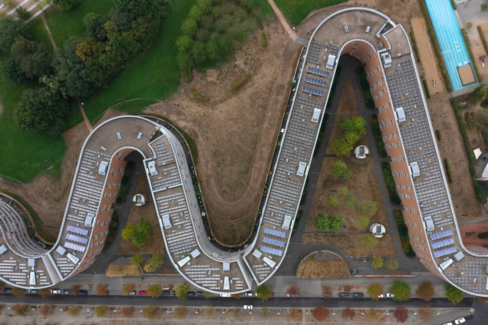 Architecture from Above, a series from Swiss photographer Alex Buschor, based in Zurich (Credit: Alex Buschor Behance CC BY-NC-ND 4.0)