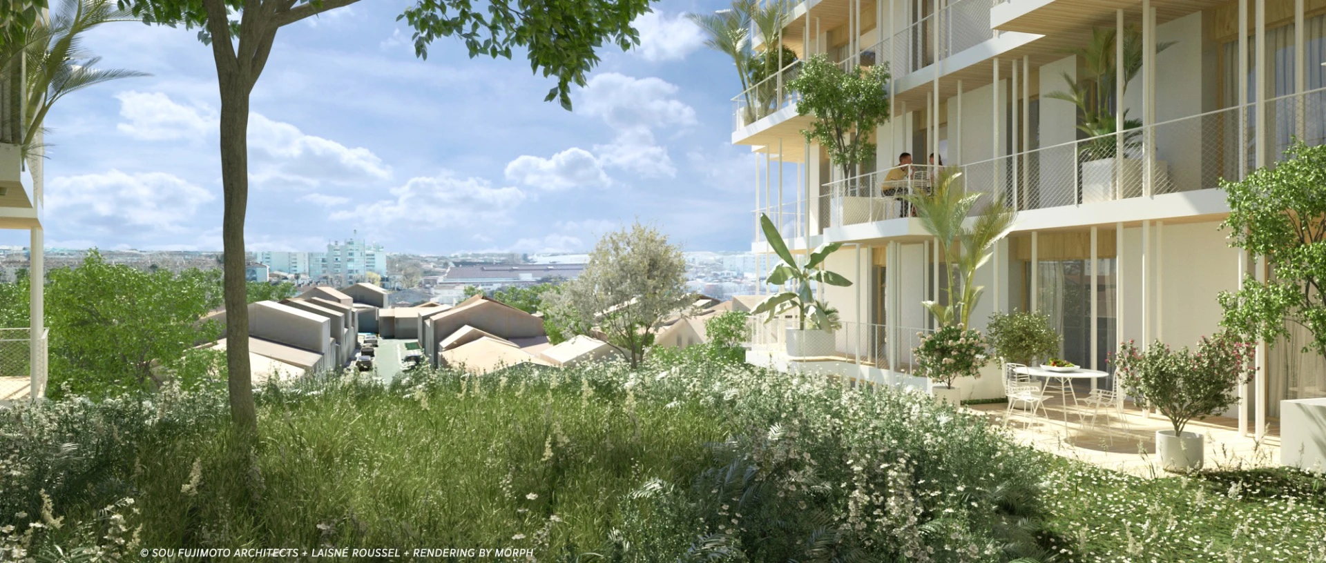 The project's rooftop gardens would be linked by walkways