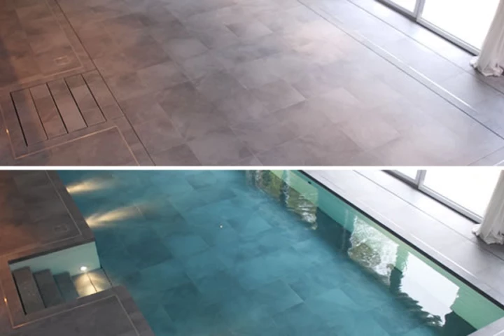 Now you see it, now you don't - the Hydrofloor movable pool floor