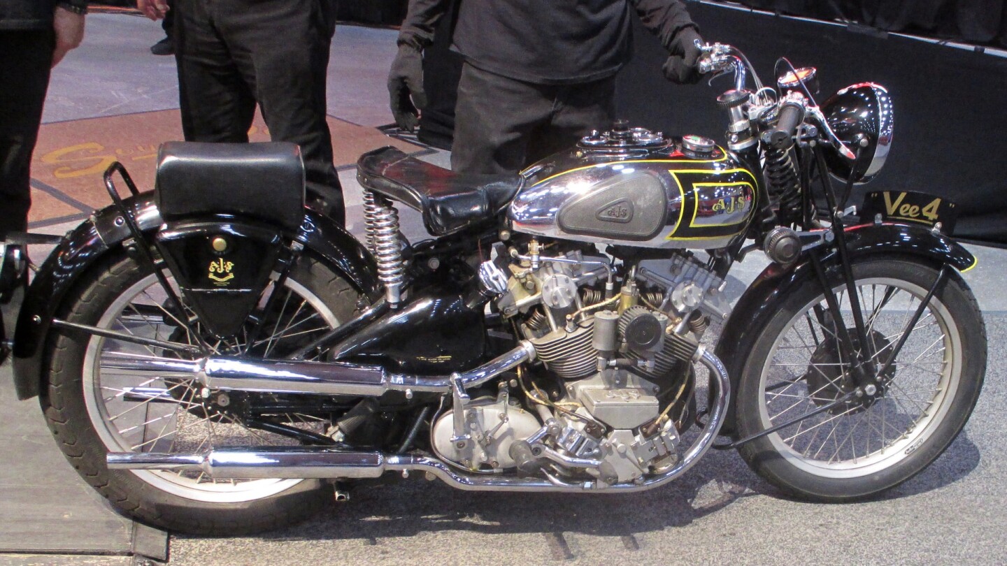 $85,250 | 1936 AJS V-4 | Auction Link: Mecum