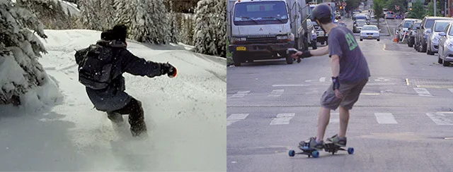 The Leif was designed to bring snowboarding to the streets, year round