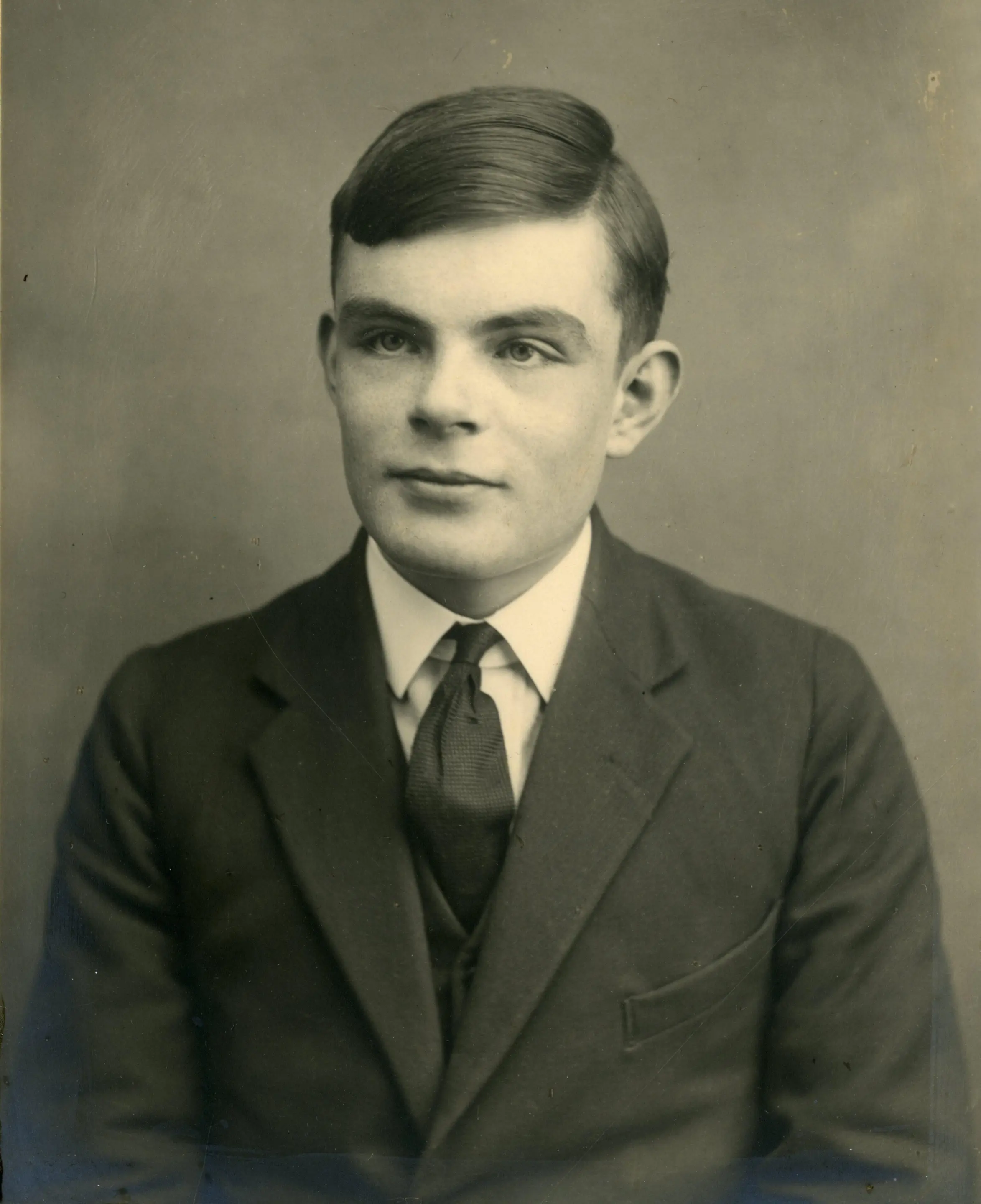 In the notebook, Turing reportedly "works on the foundations of mathematical notation and computer science"