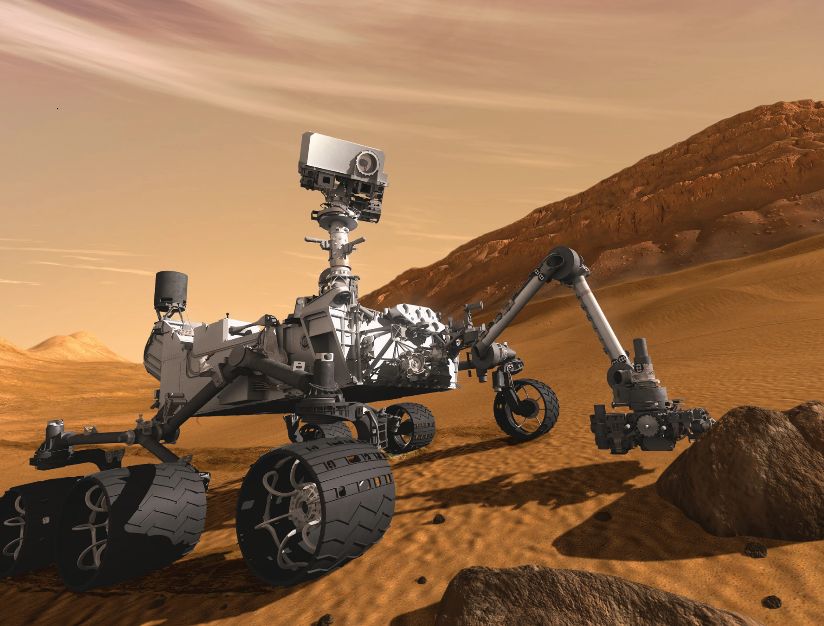 NASA's Mars lander Curiosity has landed safely on Mars (Image: NASA)