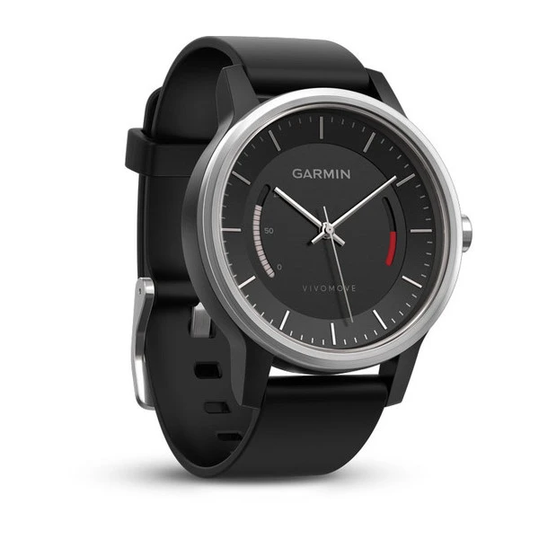 The vivomove offers analog style, quick-look fitness tracking of inactivity and steps progress, and more advanced fitness tracking via mobile app