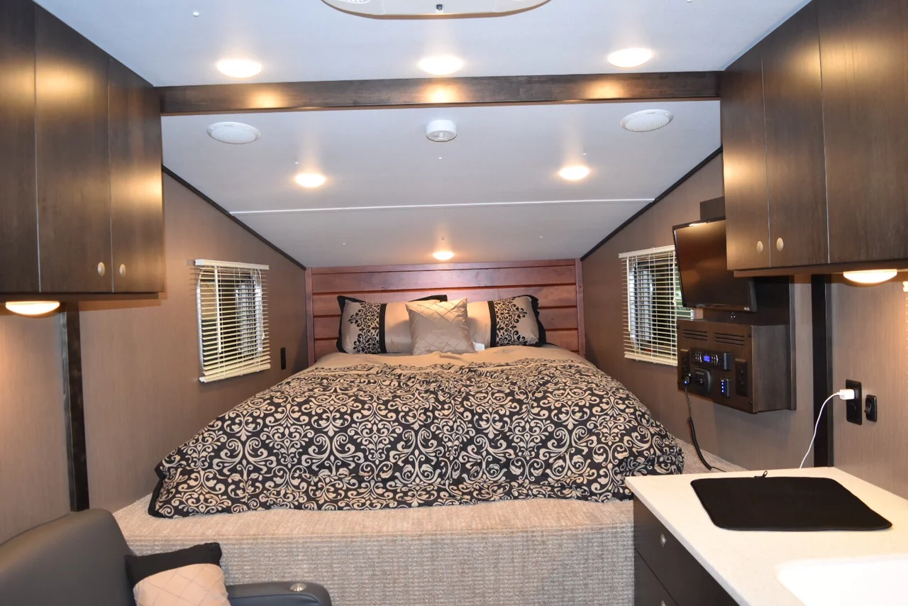 The MixedNuts includes a cabover-style bed