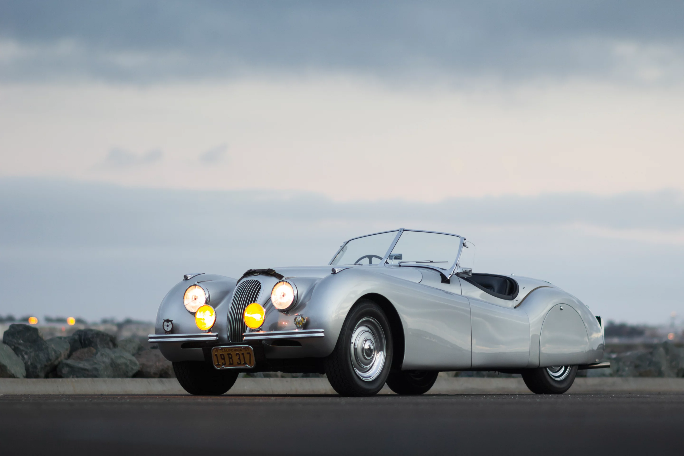 The 1949 Jaguar XK120 Alloy Roadster sold for US$495,000 at last month's auctions