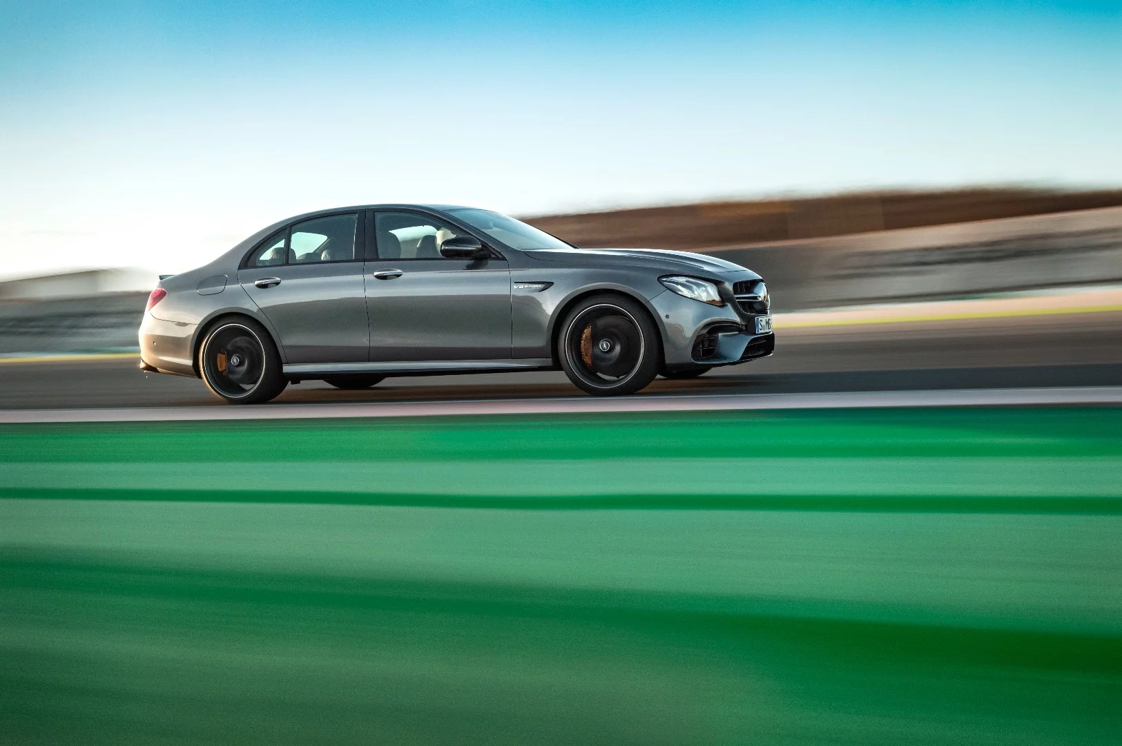 The E63 AMG 4MATIC is relatively subtle from the side
