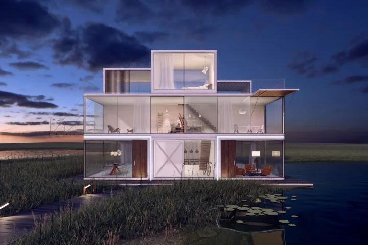 Tetris House was designed by Janjaap Ruijssenaars of Universe Architecture