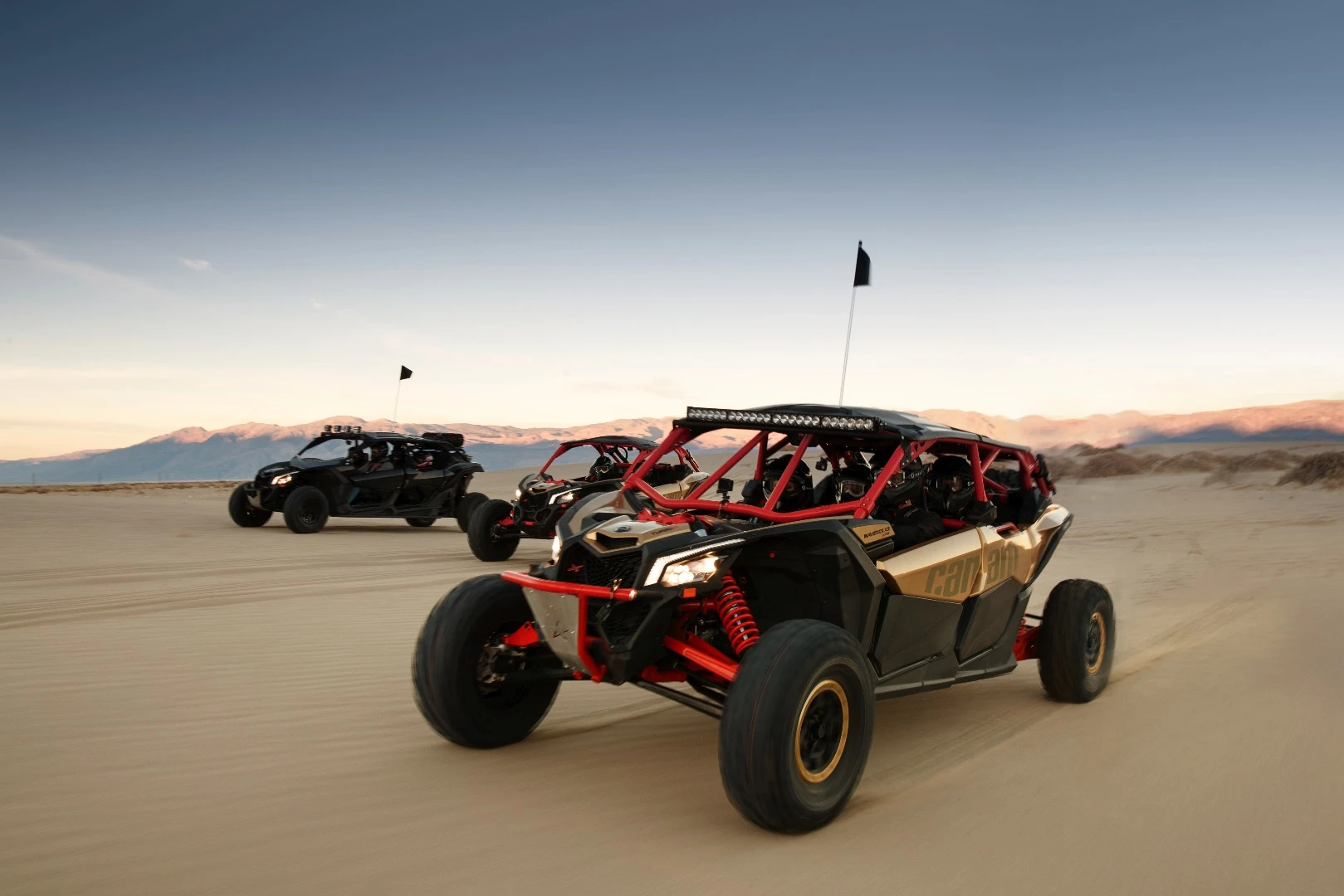 Can-Am's Maverick X3 Max family races across the sand
