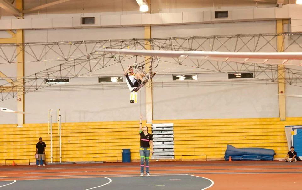 The Gamera II team have broken the 60-second flight barrier and reached an altitude of over nine feet, although not in the same flight (Photo credit: Earl Zubkoff, Essential Eye Photographics)