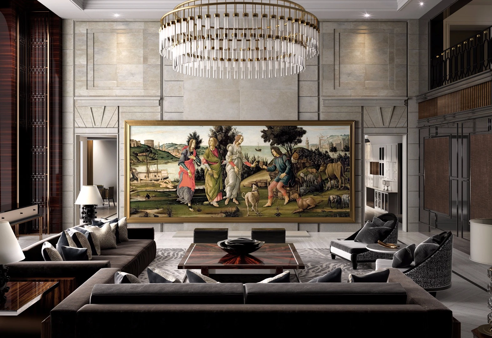 The C Seed 262 UHD TV comes with a motorized custom fabric cover that folds away at a push of a button