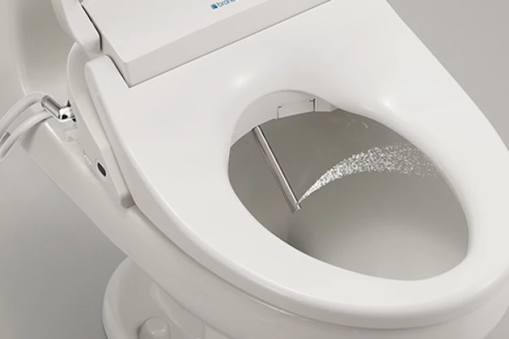 The Brondell Swash 1400 is a bidet built into a toilet seat, and it comes with a crapload of comfort features