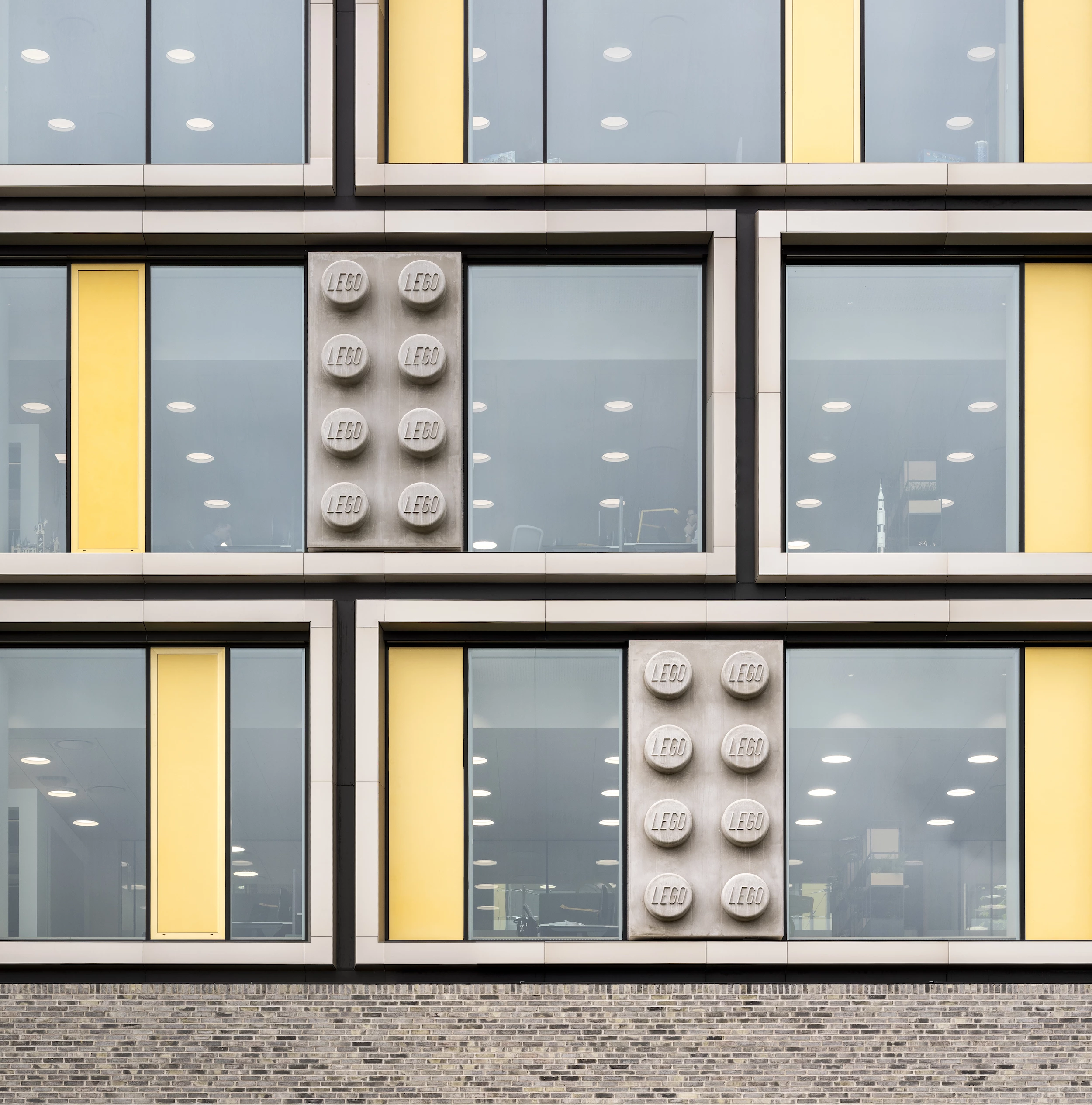 Lego Campus' exterior incorporates what appears to be oversized plastic bricks
