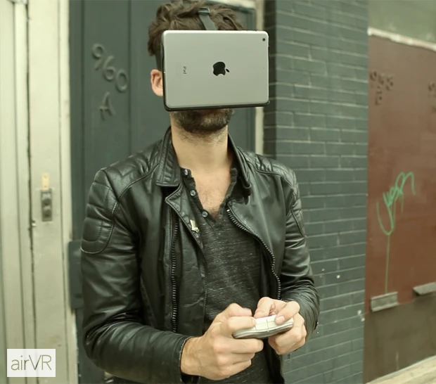 The iPad's ports can still be accessed while using the AirVR