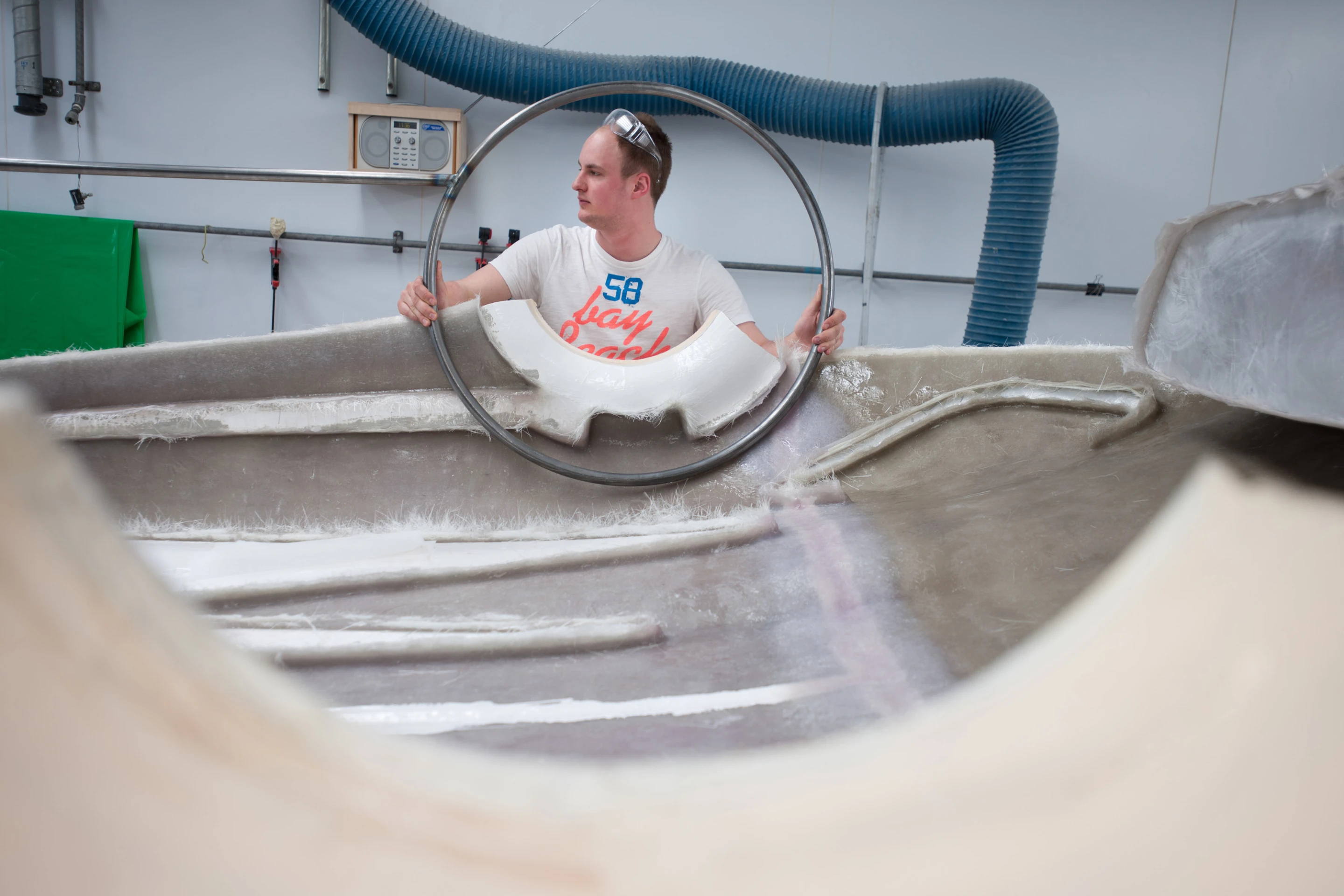 "Wheel" being mounted on installation