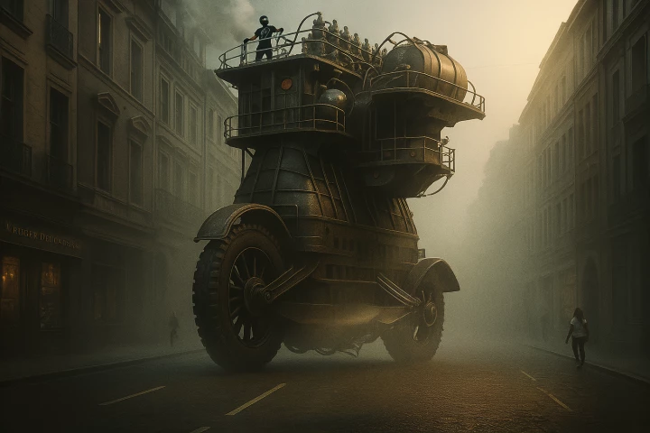 A generative artists's conception of what a Wärtsilä RTA96-C engine might look like in a motorcycle where it belongs