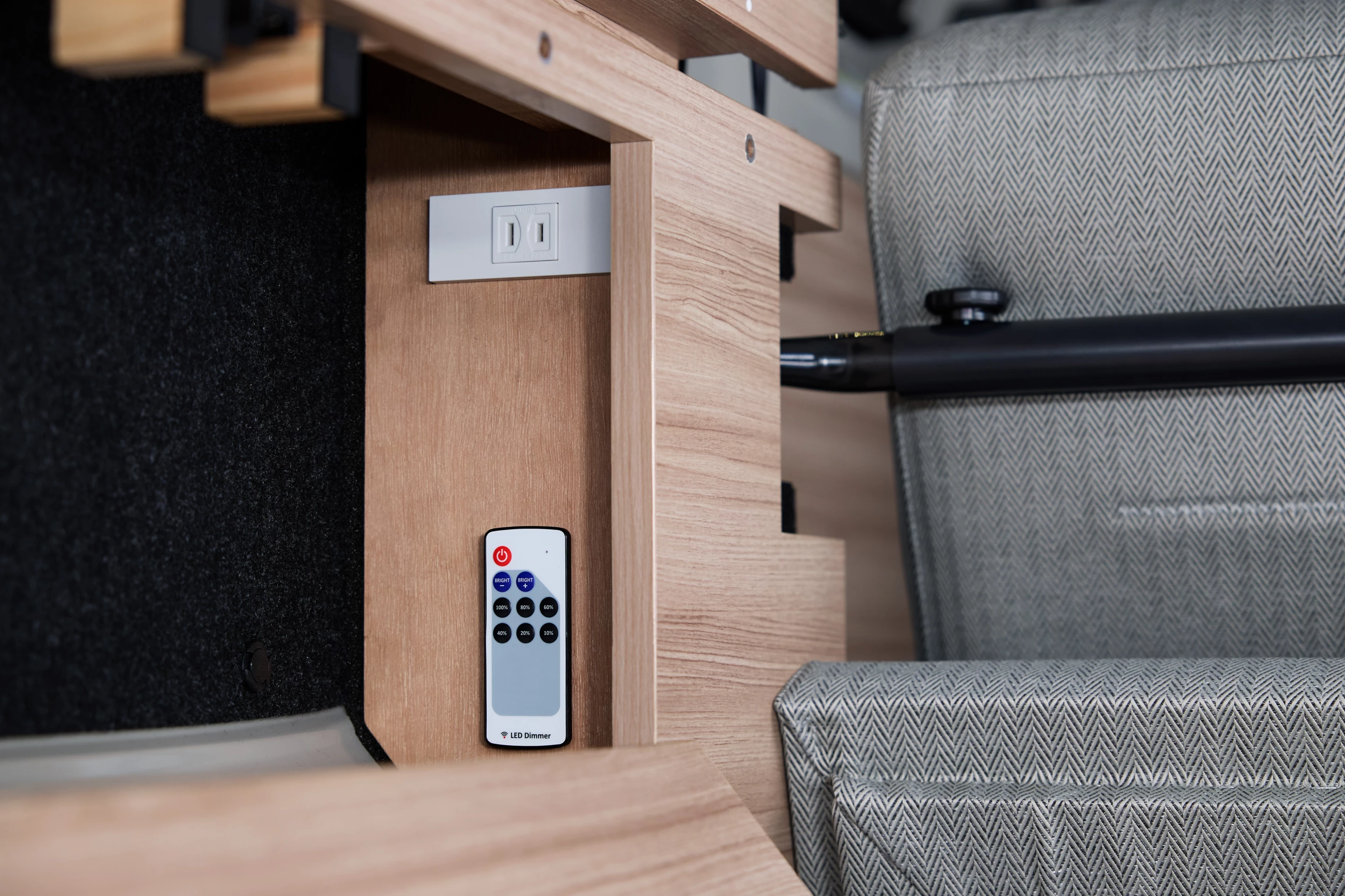 Nissan's decorative paneling also provides some storage space