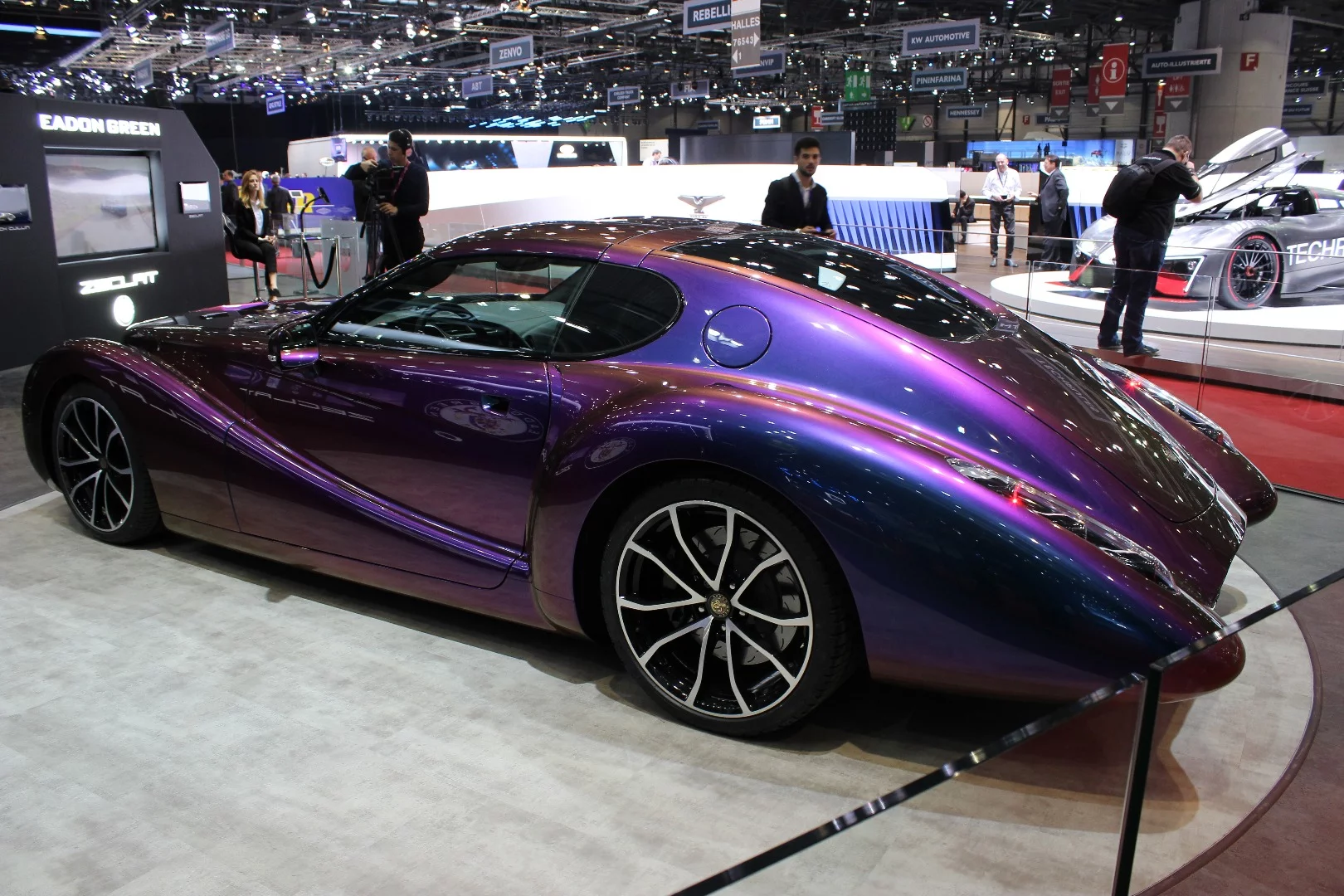 The Eadon Green Zeclat comes powered by a 460-hp 6.2-liter GM LT1 V8 that can push all that purple bodywork to 60 mph in 3.6 seconds