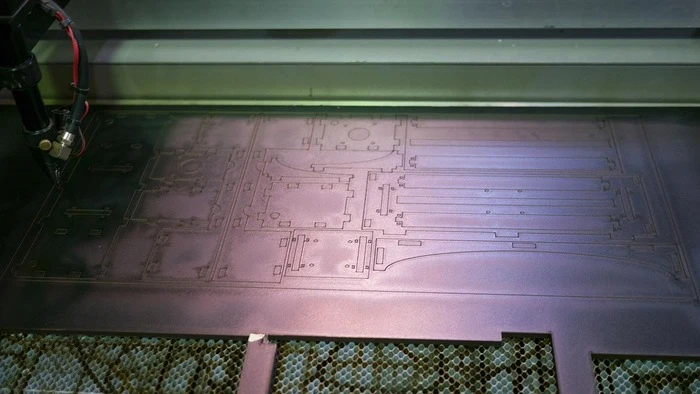 The One UP and Two printers come in kit form with the frame laser cut from MDF