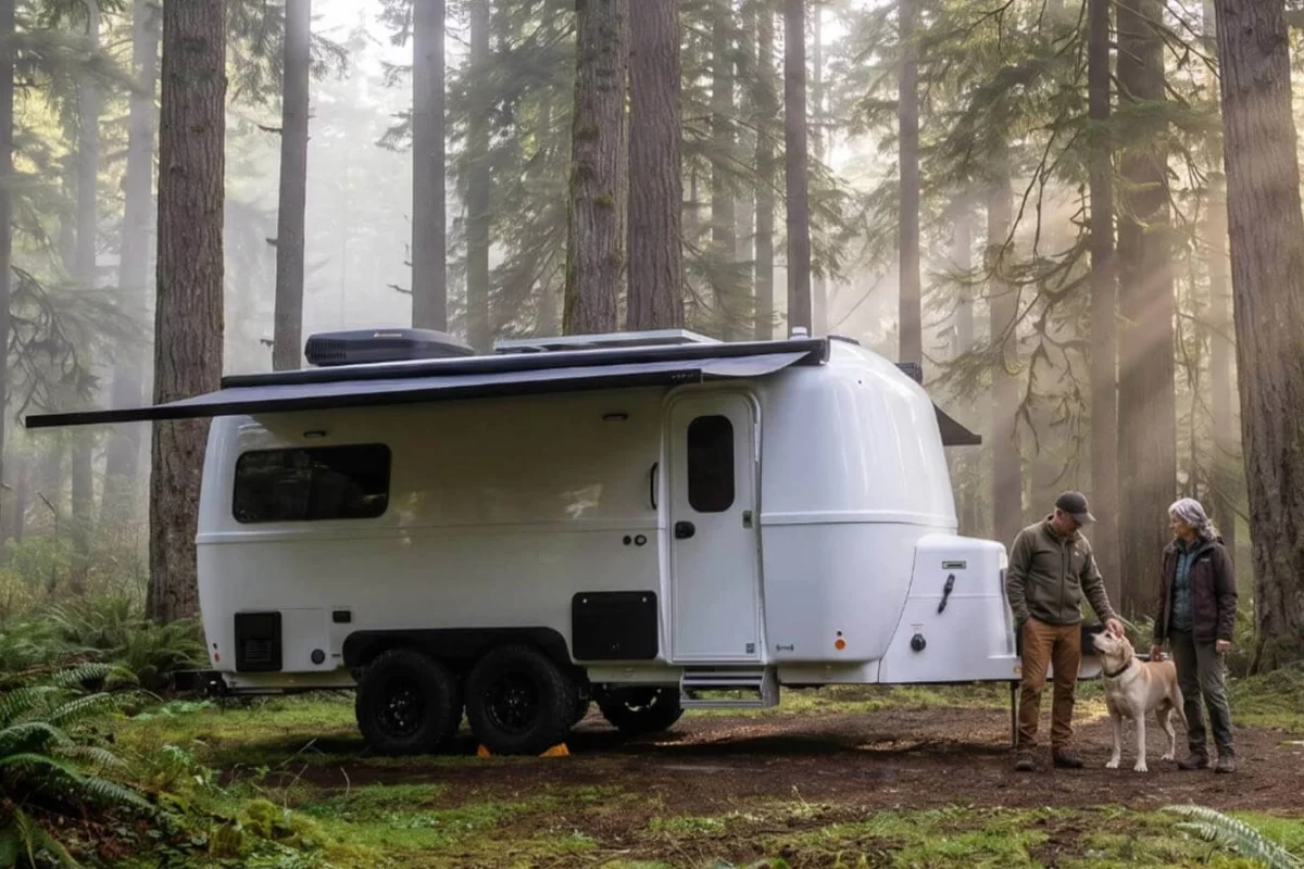 Oliver previews its Apex X23 travel trailer, a more rugged, off-grid-ready double-hull fiberglass towable
