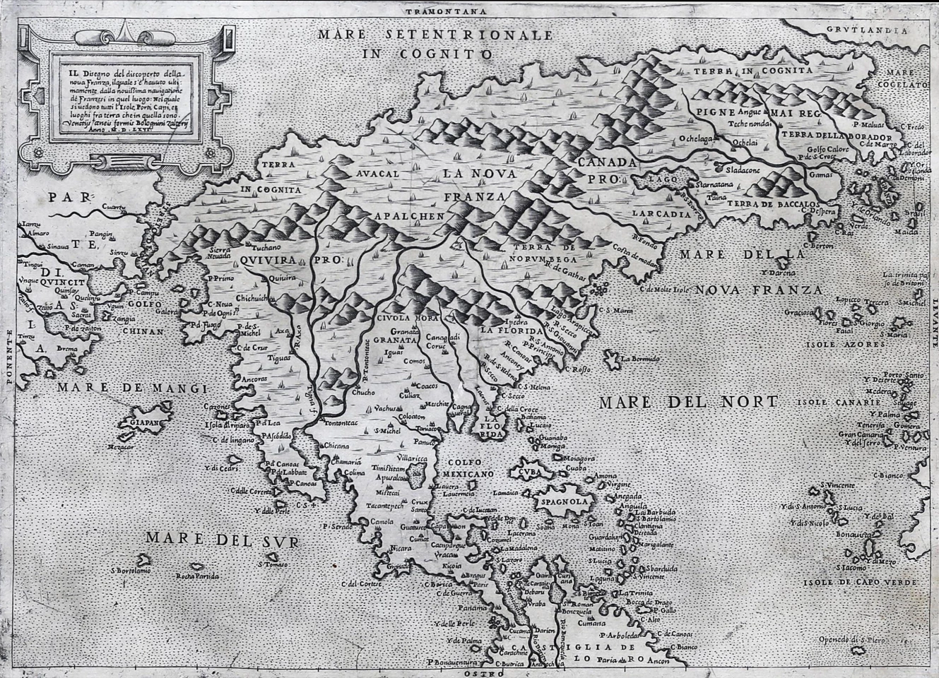 The Paolo Forlani map of North America (1565), the first separately published map of North America, sold for $172,200 at Arader Galleries on October 11, 2020