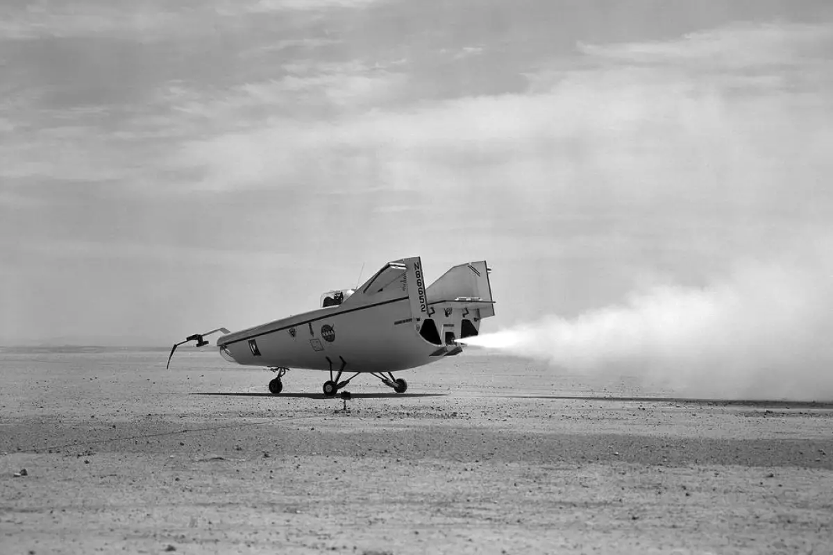 One of the archival videos uploaded shows the wingless M2-F1 (seen above) being towed by a souped up 1963 Pontiac convertible