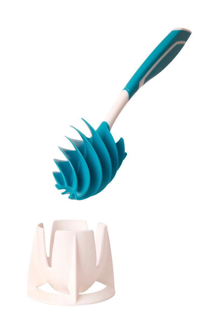 When plunged into the depths of your loo, the blades of the brush are said to better hug the rim and the contours of the bowl
