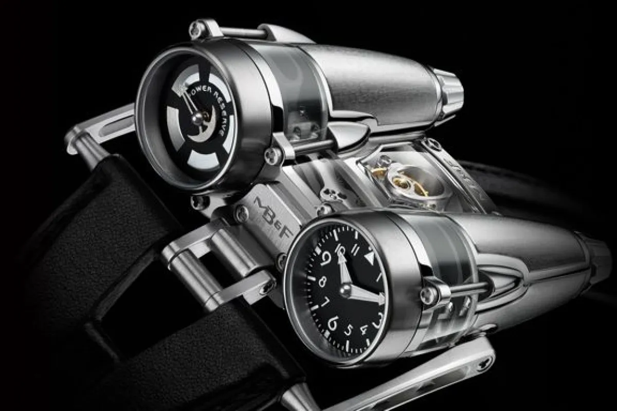 The Horological Machine No. 4 Thunderbolt is a titanium and sapphire watch inspired by aircraft, that costs almost US$200,000