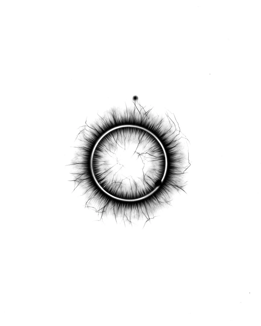 Stainless Steel 2015 from Material studies: Spark rings 2015 inkjet prints National Gallery of Victoria, Melbourne Purchased, Victorian Foundation for Living Australian Artists, 2017 ©Sean O’Connell/Licensed by Viscopy, Australia